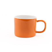 Orange stoneware mug